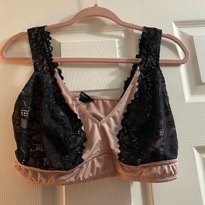 Torrid lace and satin bralette